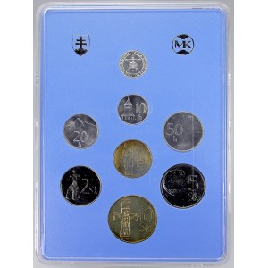 Sady mincí Slovenské rep,. Sada oběhových mincí 1993