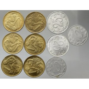 Konvoluty. ČSSR 1953-1989. Konvolut 10 ks československých mincí z let 1953-1979
