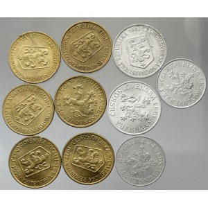 Konvoluty. ČSSR 1953-1989. Konvolut 10 ks československých mincí z let 1953-1979
