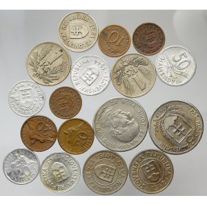 Konvoluty. Slovenský štát (1939-1945). Konvolut oběhových mincí