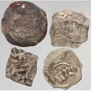 Friedrich V. (1440-93). Fenik a půlfenik 1456 a další dvě rakouské mince