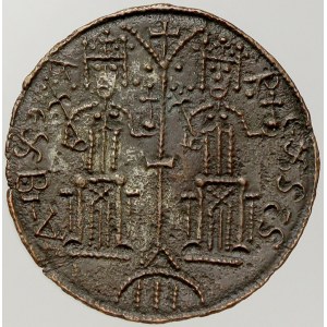 Béla III. (1172-96). Cu mince byzantského typu. Husz.-72