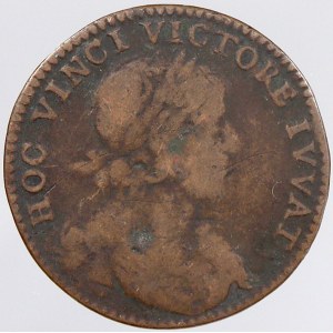 staré zahraniční tokeny. Francie. Ludvík XIII. Žeton b.l. Bronz 24,5 mm