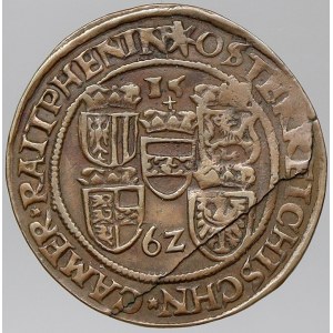 Ferdinand I. Početní peníz 1562 Vídeň – Hartmann. Prokisch-A.3/1/35. vada mat. - prasklina na rubu (plena)