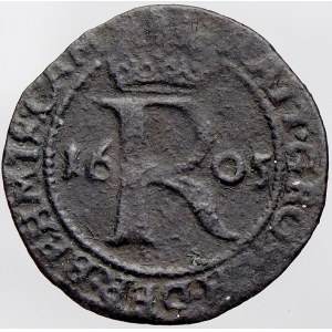 Rudolf II. Početní groš 1605 K. Hora – Enderle. Mrštík-68a