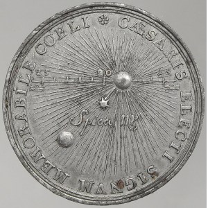 Karel VI. Medaile na volbu za římského císaře ve Frankfurtu 12.10.1711.