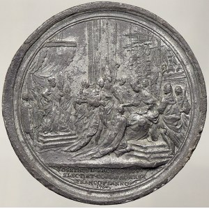 Josef II. Medaile na korunovaci za římského krále ve Frankfurtu 3.4.1764.