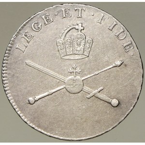 František II. / I. Malý žeton ke korunovaci na římského císaře ve Frankfurtu 1792.