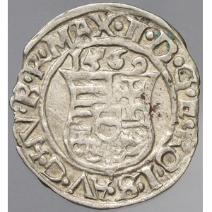 Maxmilián II. Denár 1569 KB