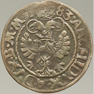 Rudolf II. Bílý groš 1583 Jáchymov – Kádnerová. MKČ-403
