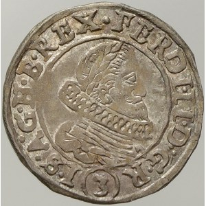 Ferdinand II. 3 krejcar 1633 Praha – Schuster. MKČ-763