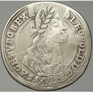 Leopold I. XV krejcar 1675 KB. Nech-1156