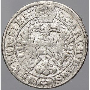 Leopold I. 3 krejcar 1700 Břeh – Brettschneider. Nech.-943