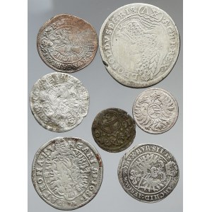 Leopold I. Konvolut 7 ks mincí
