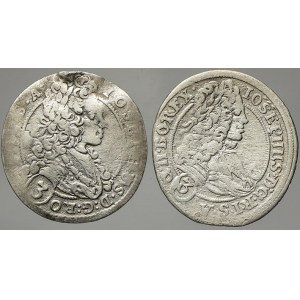 Josef I. 3 krejcar 1708 FN, 1710 PM