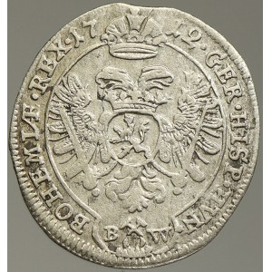 Karel VI. 3 krejcar 1712 K. Hora