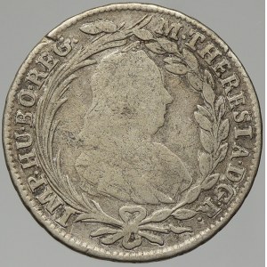 Marie Terezie. 20 krejcar 1770 IC-SK Vídeň