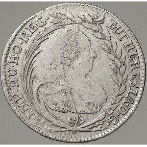Marie Terezie. 20 krejcar 1780 EvS-AS Praha