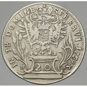 František Lotrinský. 20 krejcar 1759 NB