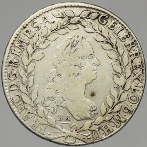 František Lotrinský. 20 krejcar 1765 EVM-D BA (posmrtný 1766)