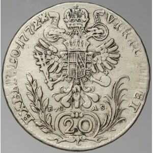 Josef II. 20 krejcar 1772 C EvS-AS