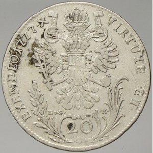 Josef II. 20 krejcar 1777 C EvS-IK
