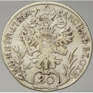 Josef II. 20 krejcar 1781 B. just.
