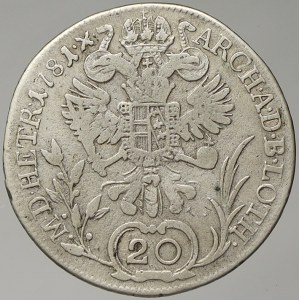 Josef II. 20 krejcar 1781 B