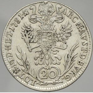 Josef II. 20 krejcar 1781 G