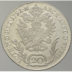 Leopold II. 20 krejcar 1791 B