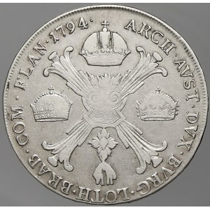 František II. / I. Tolar kříž. 1794 H Günzburg. Nov.-90