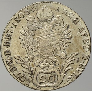 František II. / I. 20 krejcar 1803 F