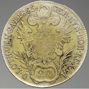 František II. / I. 20 krejcar 1804 B - říšská koruna