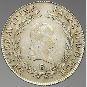 František II. / I. 20 krejcar 1804 B - říšská koruna