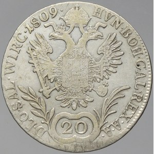 František II. / I. 20 krejcar 1809 D