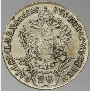 František II. / I. 20 krejcar 1818 A