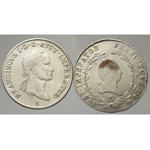 František II. / I. 20 krejcar 1823 E, 1835 E