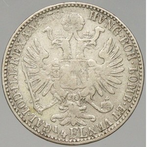 František Josef I. ¼ zlatník 1858 M