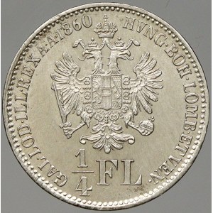 František Josef I. ¼ zlatník 1860 B