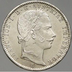 František Josef I. ¼ zlatník 1860 B