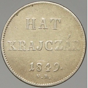 František Josef I. 6 krejcar 1849 NB