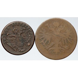 František Josef I. 1 centesimo 1852 V, 1 soldo 1862 V
