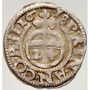 Anhalt. Johann Georg I., Christian I., August, Rudolf, Ludwig (1603-1618). 1/24 tolaru 1618. SaM-4209