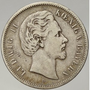 Bavorsko. 5 M 1875 D