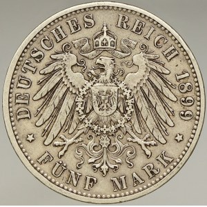 Bavorsko. 5 M 1899 D. KM-915