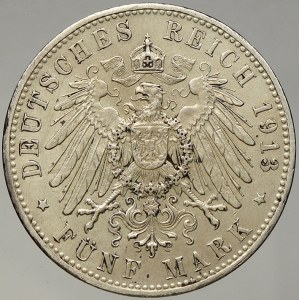 Bavorsko. 5 M 1913 D. KM-915