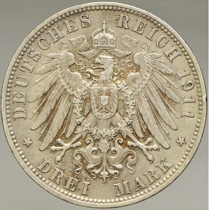 Bavorsko. 3 M 1911 D. KM-916