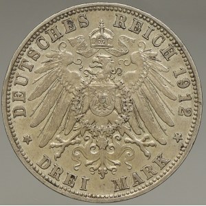 Bavorsko. 3 M 1912 D. KM-916