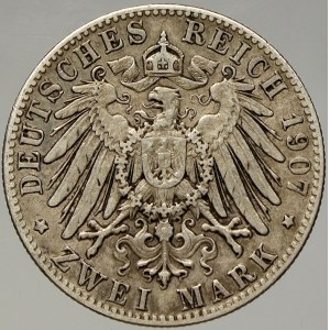 Bavorsko. 2 M 1907 D. KM-913