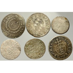 Bavorsko. Konvolut stříbrných drobných bavorských mincí